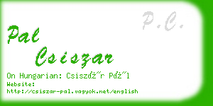 pal csiszar business card